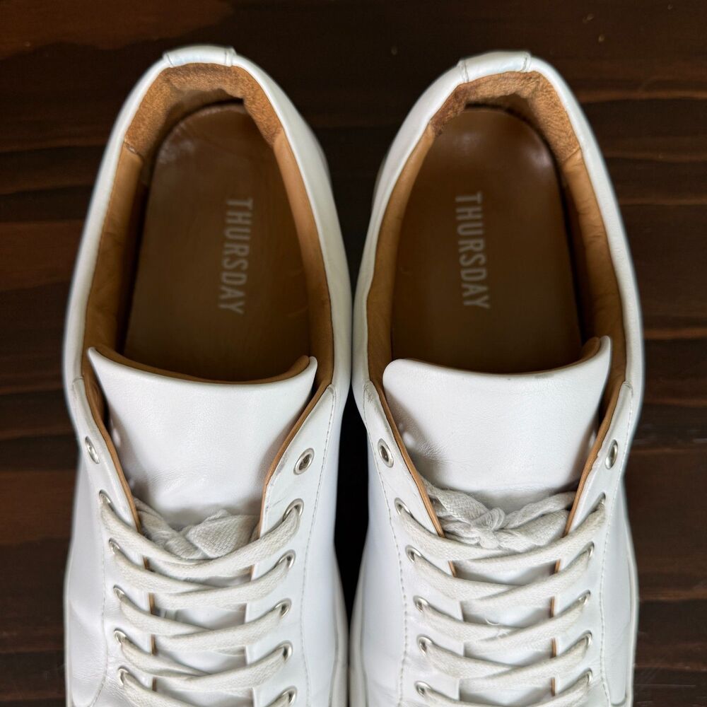 Thursday Boot Co. Everyday White Encore Minimalist low-Top Sneaker Men Size 12.5 - Picture 4 of 12